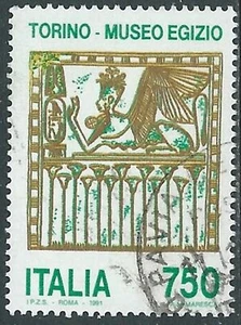 1991 ITALIA USATO MUSEO EGIZIO DI TORINO SASSONE 1972 - IT1 - Imagen 1 de 1