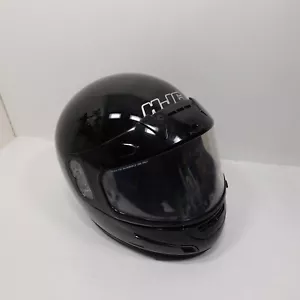 Casco de moto de nieve HJC CL-12 grande cara completa certificado punto negro brillante - Imagen 1 de 10