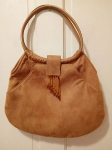 Made Exclusively For Glow By JLO Brown Women’s Handbag ~ Orange Interior - Picture 1 of 10