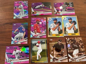 2017-20 Topps Chrome Refractor ~Insert 11 Card Lot~Suarez~Arrieta~Martinez - Picture 1 of 10