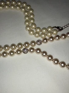 Charter Club Necklace Accented With Glitzy Beads, Wear Double Or Single - Picture 1 of 6
