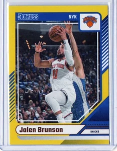 2024-25 Panini Donruss - Jalen Brunson #128 Yellow Flood - Picture 1 of 2