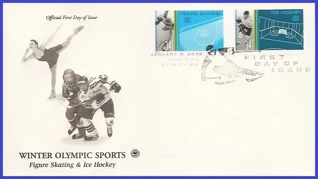 USA5 #3554 U/A PCS ARTCRAFT FDC STR2  Ice Hockey - Image 1 of 1
