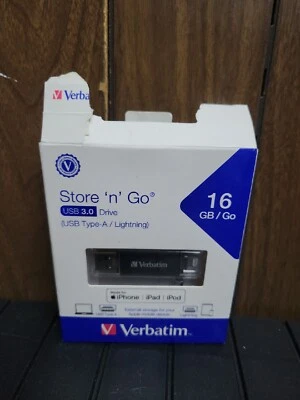 Unidad flash Verbatim 16 GB Istore 'n' Go Dual Usb 3.0/iluminación - 16 Gb - USB 3.0, Foto 1 de 3