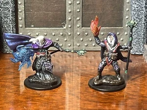 Nolzur's Marvelous Miniatures Drow Wizards Dungeons & Dragons D&D Underdark - Foto 1 di 7
