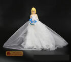 Anime Fate Stay Night Saber 10th Anniversary Wedding Dress 10" Figure Toy Gift