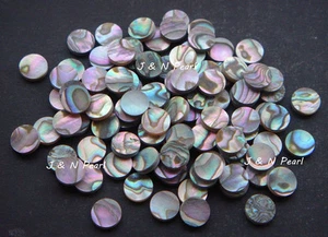 100+5pcs Free 6mm Green Abalone Dots,Colorful and/or Shiny Front, A Grade - Picture 1 of 2