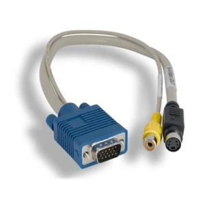 KNTK 12 pulgadas VGA HD15 macho a S-Video + RCA mono hembra adaptador PC tarjeta de video a TV - Imagen 1 de 1