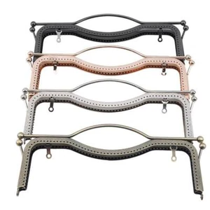 DIY Purse Handbag Handle Coin Bag Metal Kiss Clasp Lock Frame Clasp FW - Picture 1 of 16