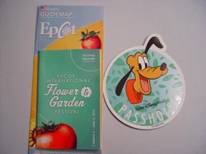 Disney Parks Passholder Pluto Car Magnet EPCOT Flower & Garden Festival b - Picture 1 of 1