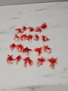 20 Dressed Treble Hooks with Vibrant Feathers Hook size #4* Hook Length 2.3cm - Picture 1 of 5