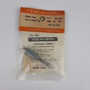 Realistic Adapter Phono Jack to Phone Plug NO. 42-2405 Radio Shack Japan - Picture 1 of 4