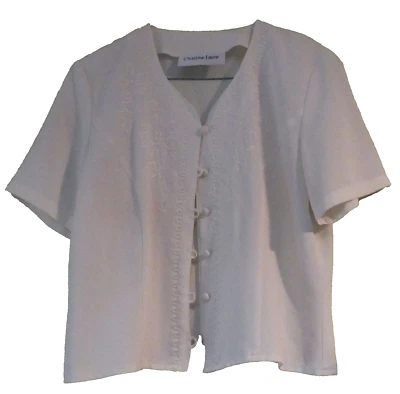 Chemisier brodé Christine Laure - Photo 1/2