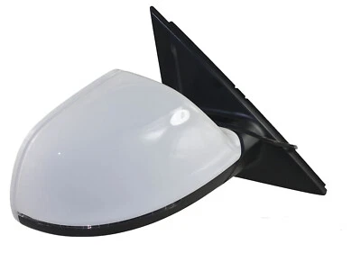 WHITE Passenger Side Mirror For 09-16 Audi Q5 W/Lane Assist Power Fold Heated RH Foto 1 de 4