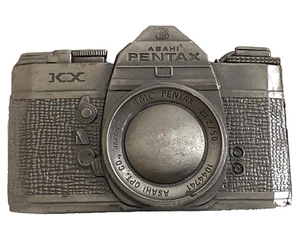 Vintage Asahi Pentax Film Camera Belt Buckle by Lewis for Honeywell - Picture 1 of 4