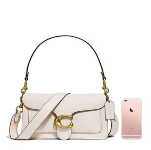 COACH 73995 Tabby Shoulder Bag White Leather Crossbody Shoulder Hand 2way Outlet - Picture 1 of 10