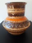 Aldo Londi Bitossi Vase  Sahara Glaze 16cm Tall Orange /brown/beige HAS CHIP 