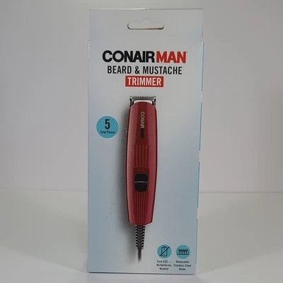 Peine ajustable recortador de hoja de acero inoxidable con cable para barba y bigote Conair Man Foto 1 de 4