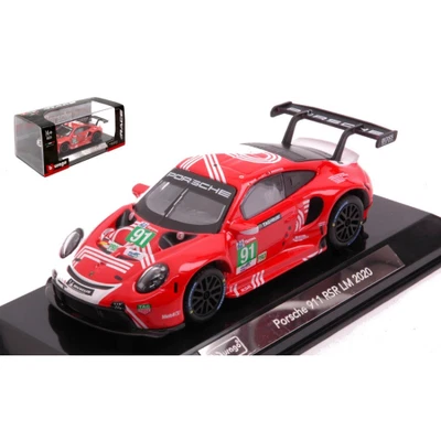 PORSCHE 911 RSR N.91 LE MANS 2020 1:43 Burago Auto Competizione Modellino Nuovo - Immagine 1 di 3