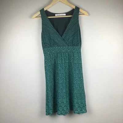Vestido Athleta Para Mujer Verde Gris Las Palmas Sobrepelliz Cuello en V Forrado Sin Mangas XS Foto 1 de 4