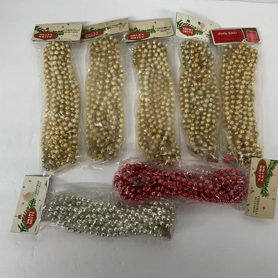 Vintage Mercury Glass Garland Strand LOT of  7 Shiny Brite Japan - Image 1 of 4