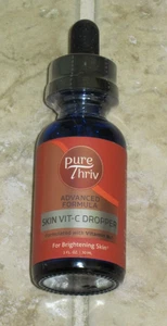 NEW & SEALED Pure Thriv Advanced Formula Skin Vit-C Dropper Brightening 1 oz. ++ - Picture 1 of 1