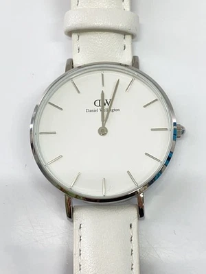 Кварцевые аналоговые белые коричневые минималистские классические часы Daniel Wellington DW00100190 - Изображение 1 из 4