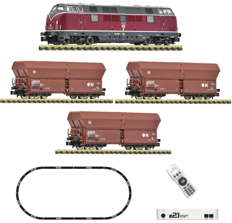 FLEISCHMANN 5170003 Scala N Digital Start Set Diesel-Lokomotive Mit Drei Wagen