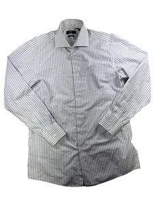 Camisa para hombre Hugo Boss 15 1/2 15,5 32 33 manga larga azul blanco rayas ajuste afilado - Imagen 1 de 11