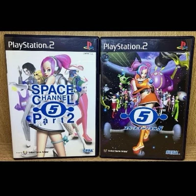 Space Channel 5 & 2 PS2 Action Game DVD ROM Tested Used Japan rr8 - Image 1 of 4