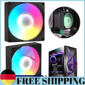 9 cm RGB-Gehäuselüfter, 4-poliger CPU-Lüfter, ARGB-PWM-Gehäuselüfter für PC-Comp - Afbeelding 1 van 18