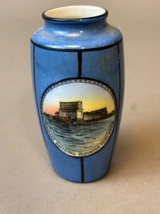 #28C Antique Canadian National Elevator Port Arthur 1900s Souvenir China Vase - Picture 1 of 8