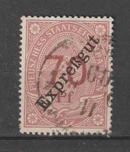 Germany Revenue Stamp Fiscal Gebuhrenmarke Kgl. Preusz. Hess Staatseisenbahnen 2 - Picture 1 of 1