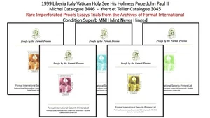 Liberia 1999 USA UN Summit Italy Vatican Holy See Pope John Paul II MNH - Picture 1 of 7