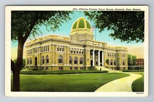 Roswell fast neuwertig - New Mexico, Chaves County Court House, antike alte Postkarte - Bild 1 von 2