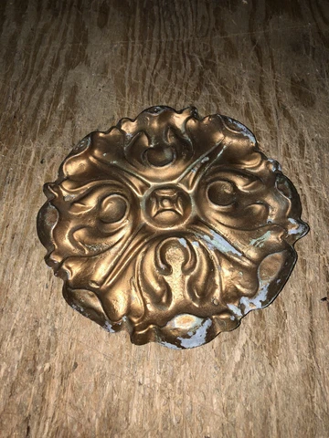 1920’s 8”metal Pediment Cover