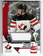 2019-20 Upper Deck Team Canada Juniors Jerseys #77 Kaedan Korczak