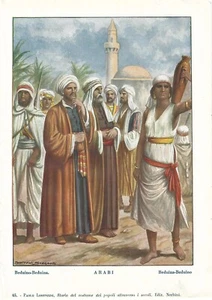 Stampa antica ARABIA BEDUINI NOMADI del DESERTO 1934 Antique print - Imagen 1 de 1