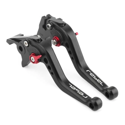 Palancas de embrague de freno cortas negras para HONDA REBEL Rebel CMX 500/CMX300 2017-2020 Foto 1 de 4