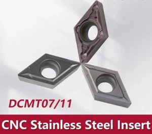 Cortador externo CNC torno hoja de acero inoxidable DCMT07 DCMT11 15TF 5018 735 - Imagen 1 de 14