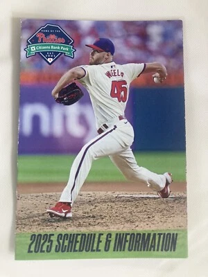 Calendario de bolsillo de béisbol 2025 Philadelphia Phillies "Zack Wheeler" - Toyota Foto 1 de 2