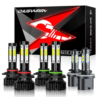 Para Para Isuzu Ascender 2003-2008 6000K Blanco LED Faros + Kit de luces antiniebla 6 piezas Foto 1 de 4