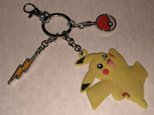 Nintendo Pokemon Soft Touch Pikachu Lightning Bolt, PokeBall Keychain Key Ring