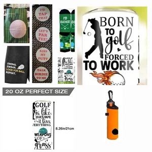 Golf Novelties For Men/Teen: Socks, Tumbler,Towel, Ball Markers, Bulk - Picture 1 of 11