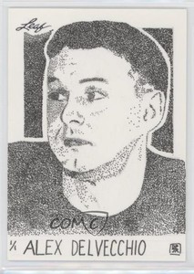 2013-14 Leaf Best of Hockey Sketch Cards 1/1 Alex Delvecchio Don Pedicini Jr 7ez