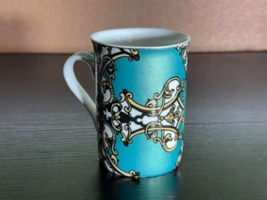 Grace's Teaware 10 Unzen Kaffeetasse türkis gold venezianisch - Bild 1 von 6