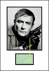 Ecualizador Edward Woodward Robert McCall autógrafo firmado UACC RD 96 - Imagen 1 de 1