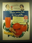 1948 Campbell's Tomato Juice Ad - They're coming back to Campbell's