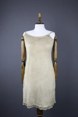 Elisa Cavaletti Cream Viscose Boat Neck Strappy Sleeve Lace Trim Flip Dress - Image 1 of 4