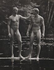 1989 Vintage BRUCE WEBER 3 hommes nus damon Jason Christian Lake art photo 12X16